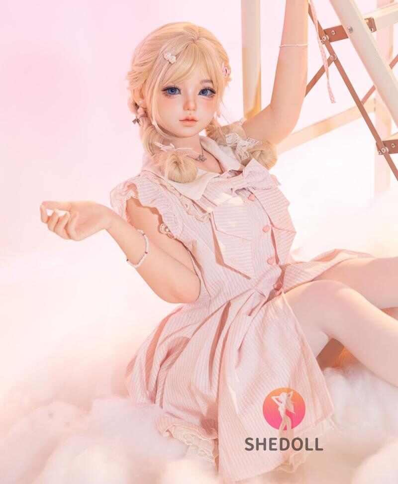 SHEDOLL TONSEN 152cm｜Aカップ純欲天使 · 淡粉蝴蝶結裙｜棉花糖肌+減重體｜雲端幻想陪伴型